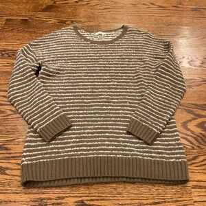 Caslon sweater, size S, brown and gray